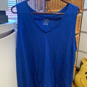 Chicos Cobalt blue v neck tank top